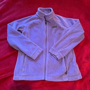 Kids purple Columbia zip up fleece